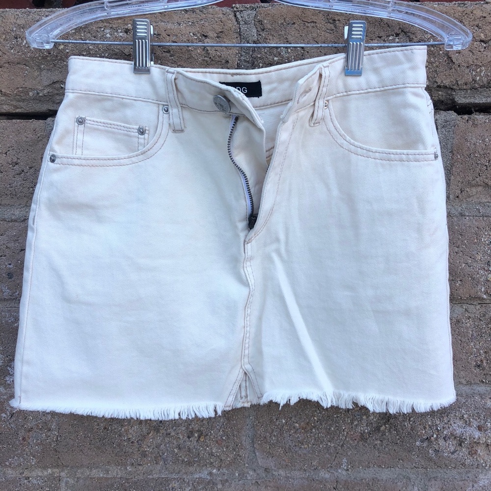 BDG urban outfitters white jean skirt
